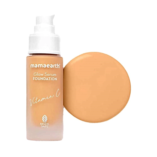 Glow Serum Foundation with Vitamin C & Turmeric for 12-Hour Long Stay - 01 Ivory Glow - 30 ml-SandGlow